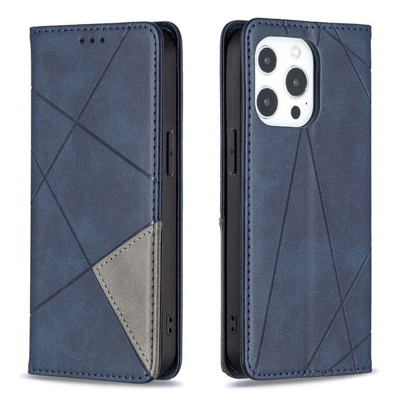 Kožené Pouzdro Folio Na Iphone 13 Pro Umělecký Styl