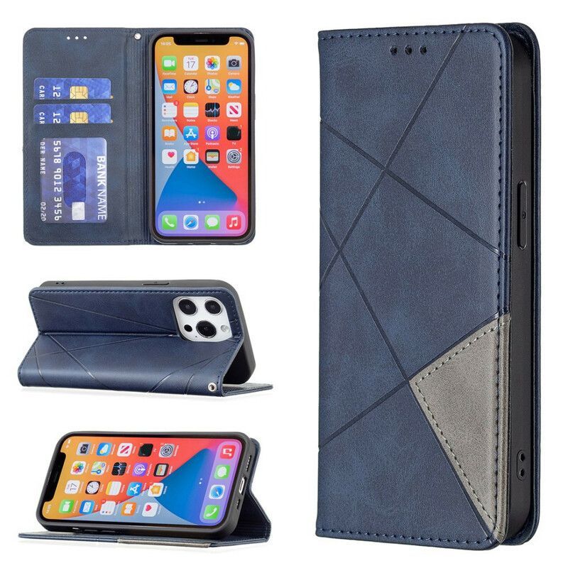 Kožené Pouzdro Folio Na Iphone 13 Pro Umělecký Styl