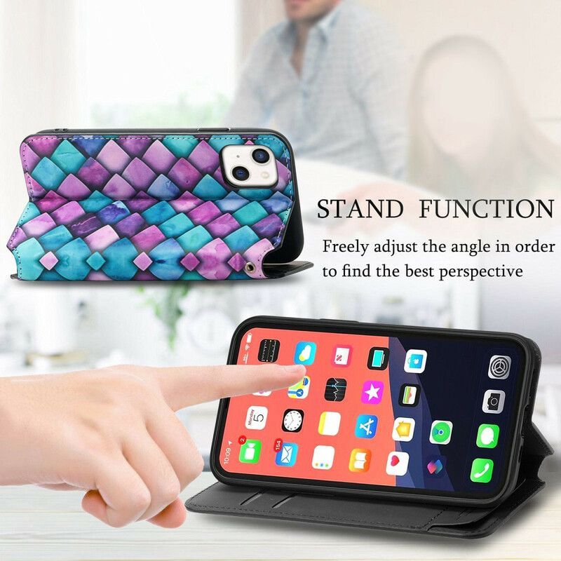 Kožené Pouzdro Folio Na Iphone 13 Rfid Art