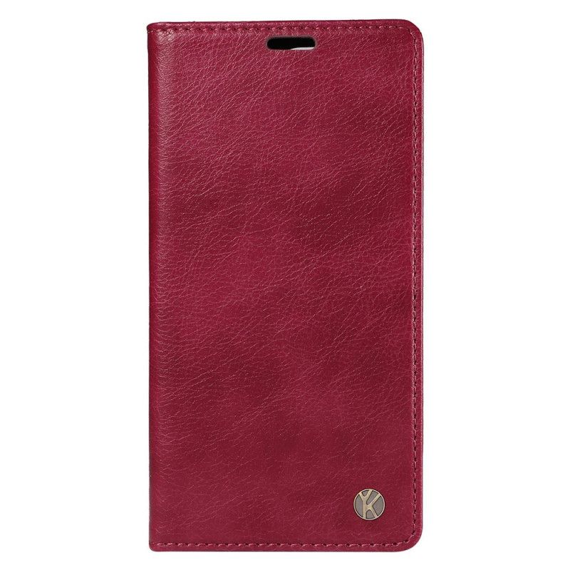 Kožené Pouzdro Folio Na iPhone 16 Vintage Yikatu