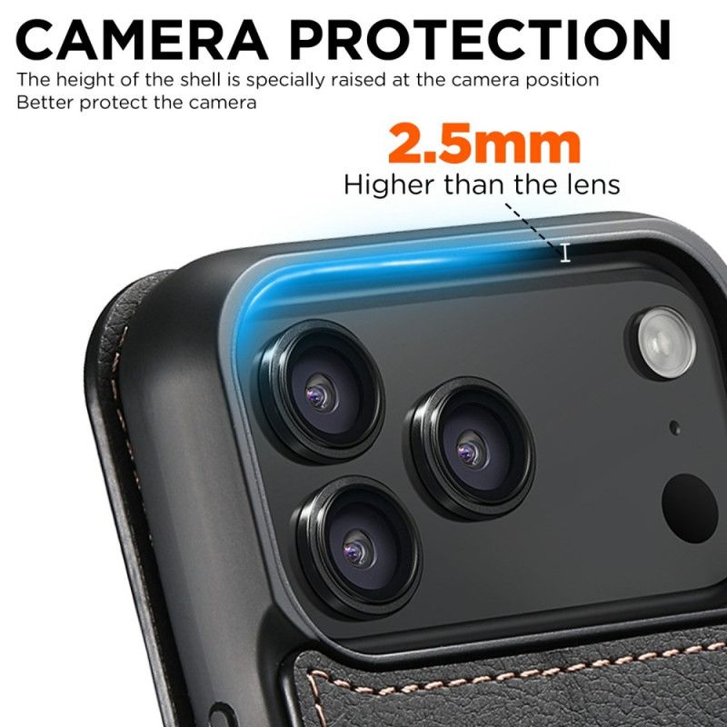 Kožené Pouzdro Folio Na iPhone 17 Pro Kompatibilní S Magsafe Vintage Design