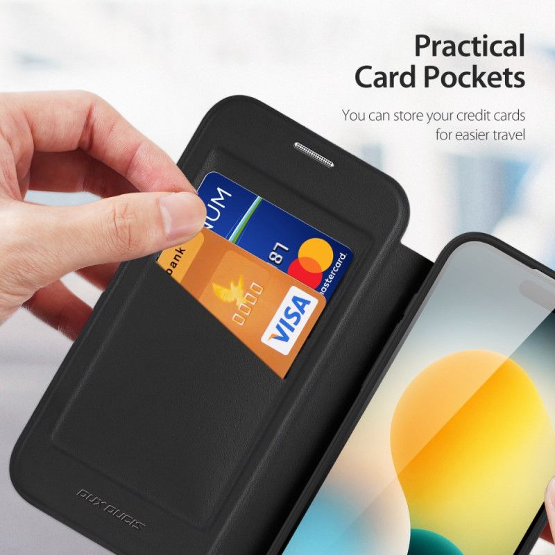 Kožené Pouzdro Folio Na iPhone Air Stojan Magsafe Skin X Pro Series Dux Ducis