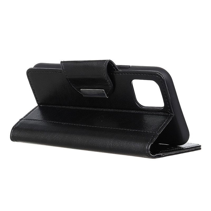 Kožené Pouzdro Iphone 11 Pro Elegantní Spona Z Imitace Kůže