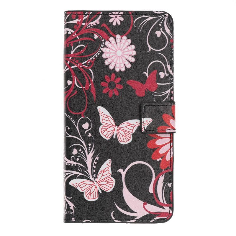 Kožené Pouzdro Iphone 11 Pro Max Šílení Motýli