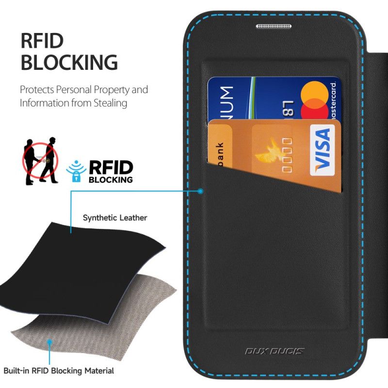 Kožené Pouzdro iPhone 17 Kryty Na Mobil Magsafe Skin X Pro Series Dux Ducis