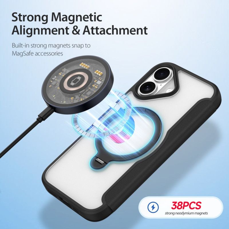 Kožené Pouzdro iPhone 17 Kryty Na Mobil Magsafe Skin X Pro Series Se Stojánkem Dux Ducis