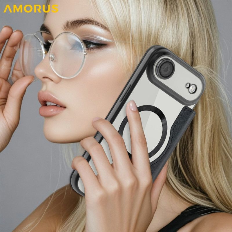 Kožené Pouzdro iPhone Air Kompatibilní S Magsafe A Držákem Rfid Karet