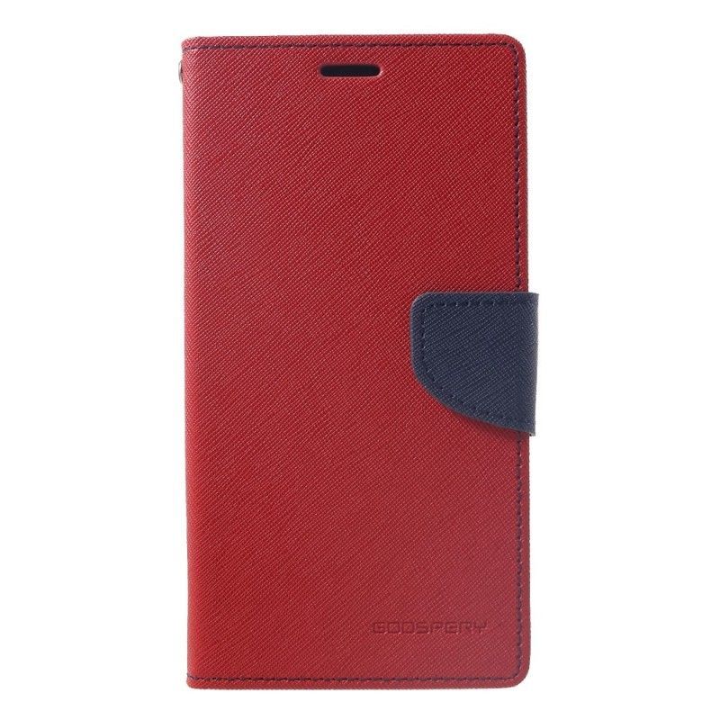 Kožené Pouzdro Iphone  XS Max Dvoubarevná Rtuť