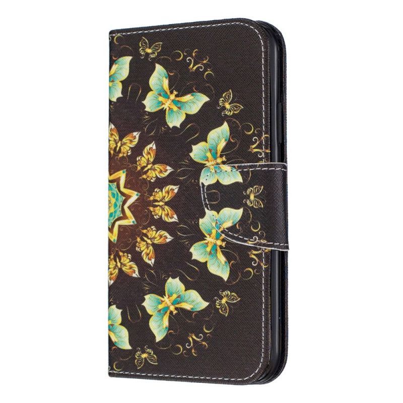Kožené Pouzdro Na Iphone 11 Motýlí Mandala
