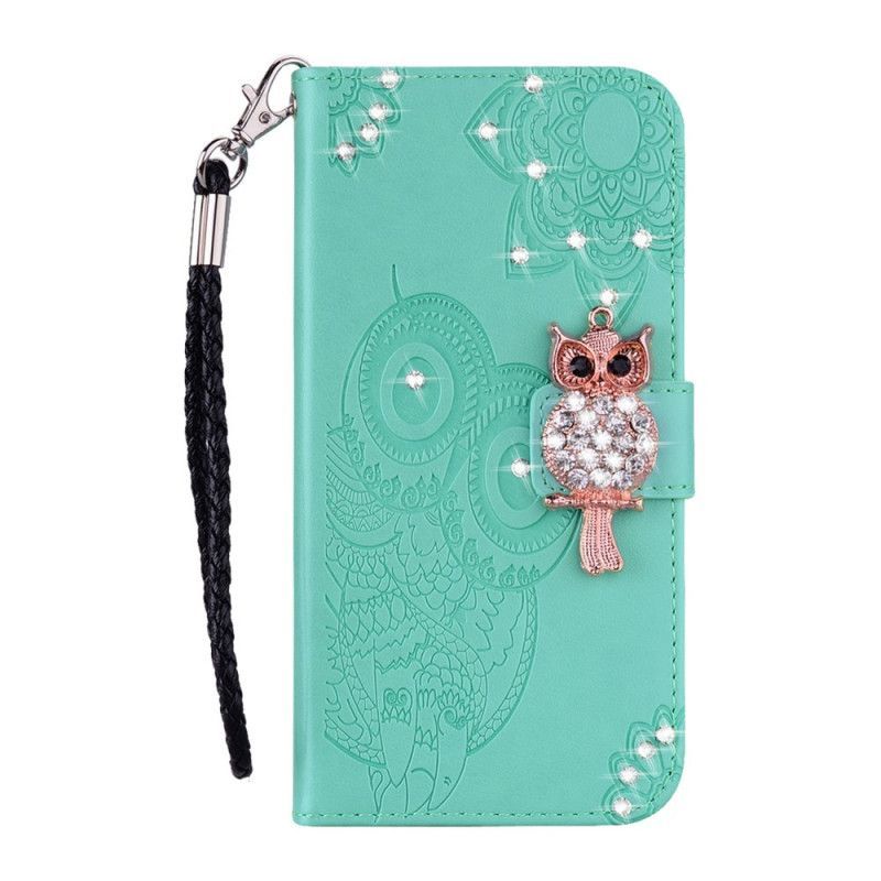 Kožený Kryt Iphone 12 Mini Mandala Sova A Kouzlo
