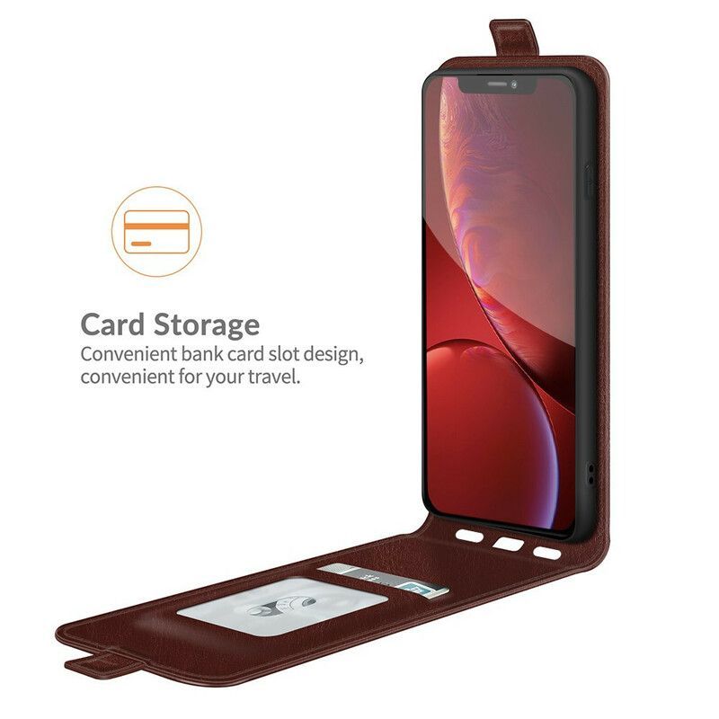 Kožený Kryt Iphone 13 Pro Svislá Chlopeň S Koženým Efektem