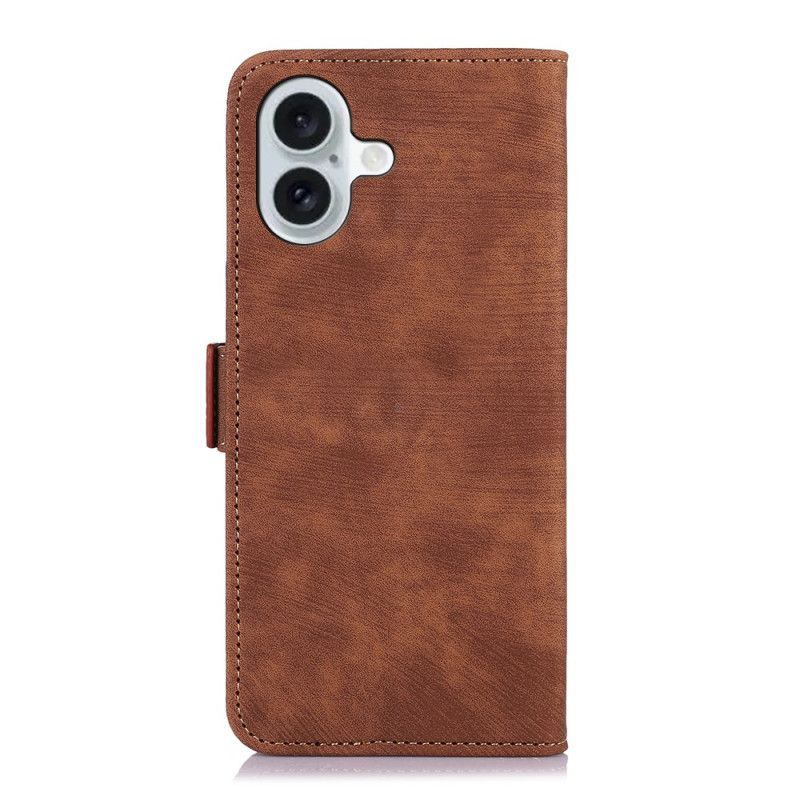 Kožený Kryt iPhone 16 Abeel Vintage Umělá Kůže