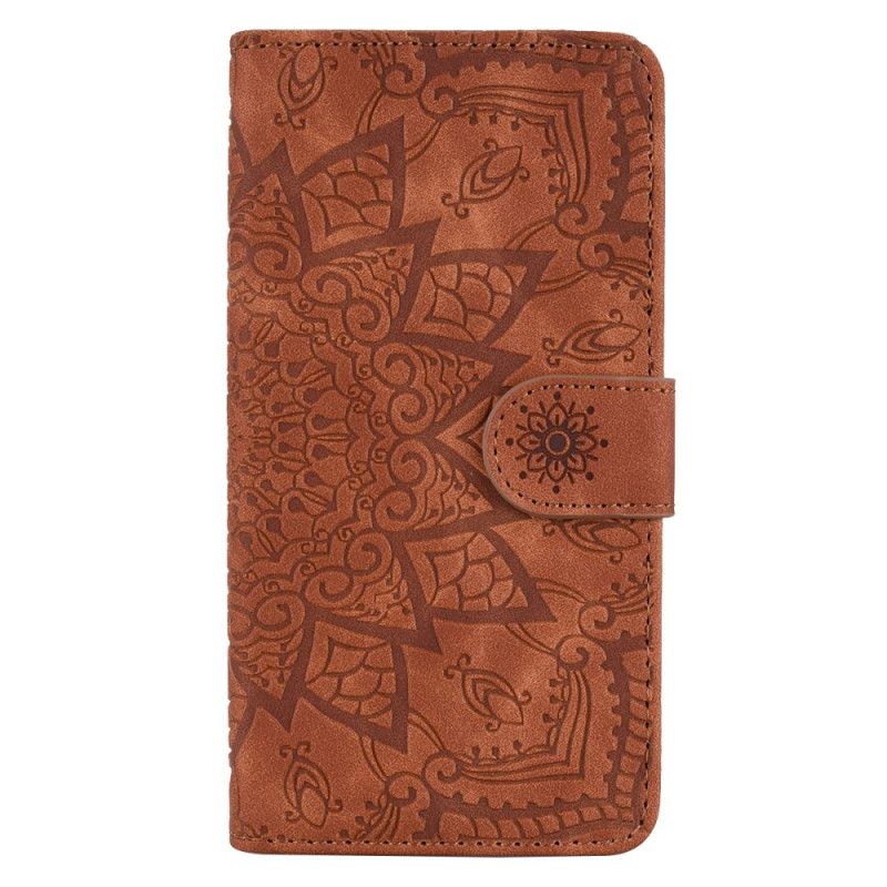 Kožený Kryt iPhone 16 Mandala Suede Effect