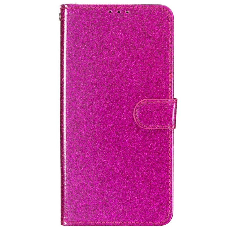 Kožený Kryt iPhone 16 Páskové Flitry