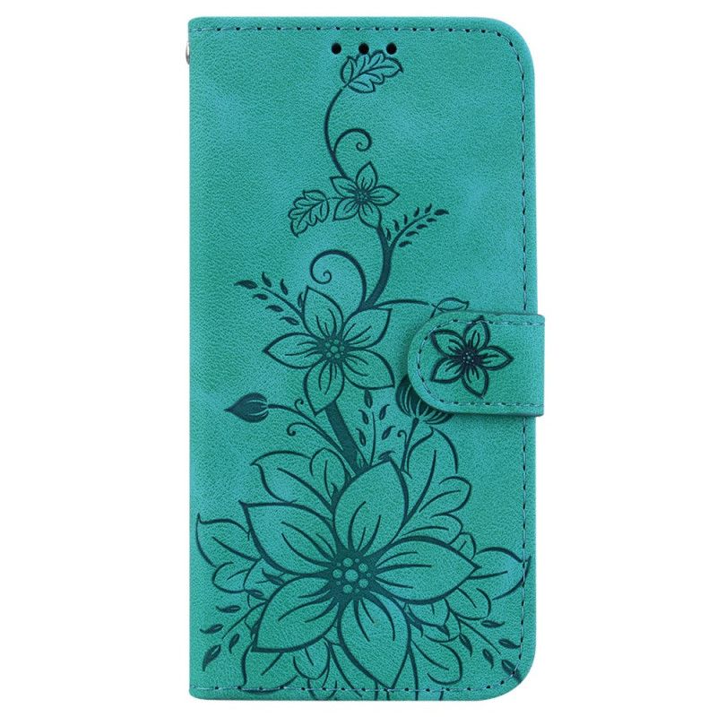Kožený Kryt iPhone 16 Plus Květinová