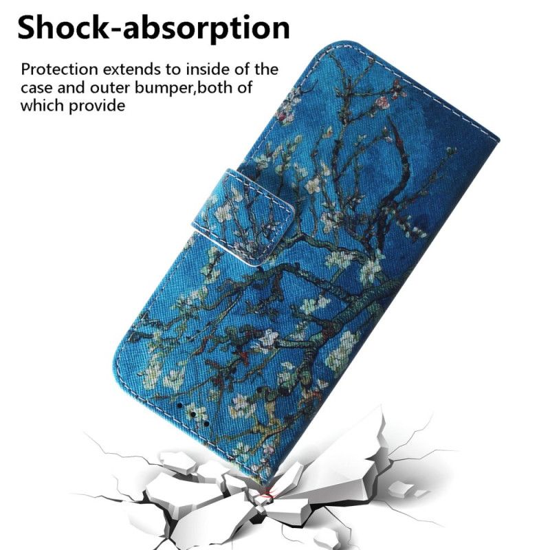 Kožený Kryt iPhone 16 Plus Květy Meruněk