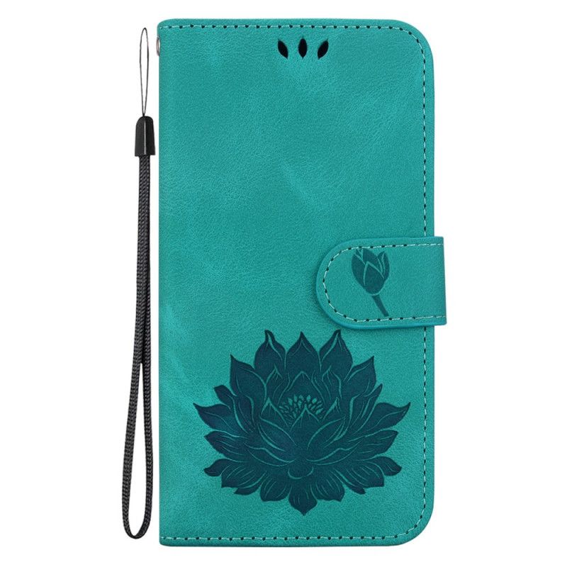 Kožený Kryt iPhone 16 Plus Lotus S Popruhem