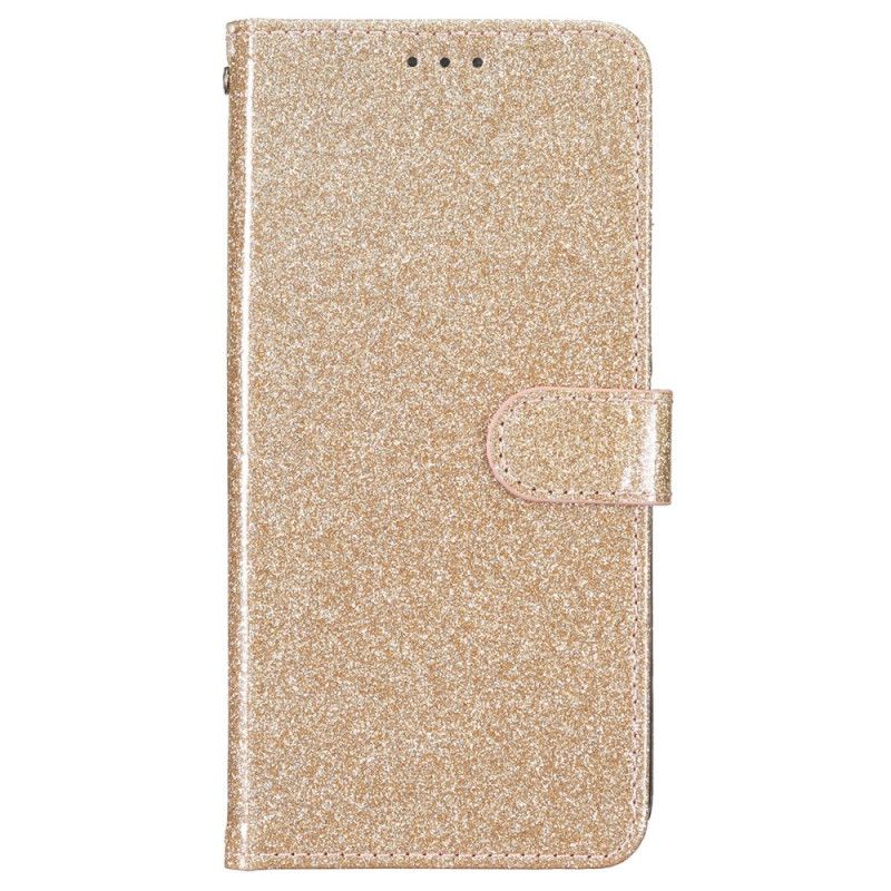 Kožený Kryt iPhone 16 Plus Páskové Flitry