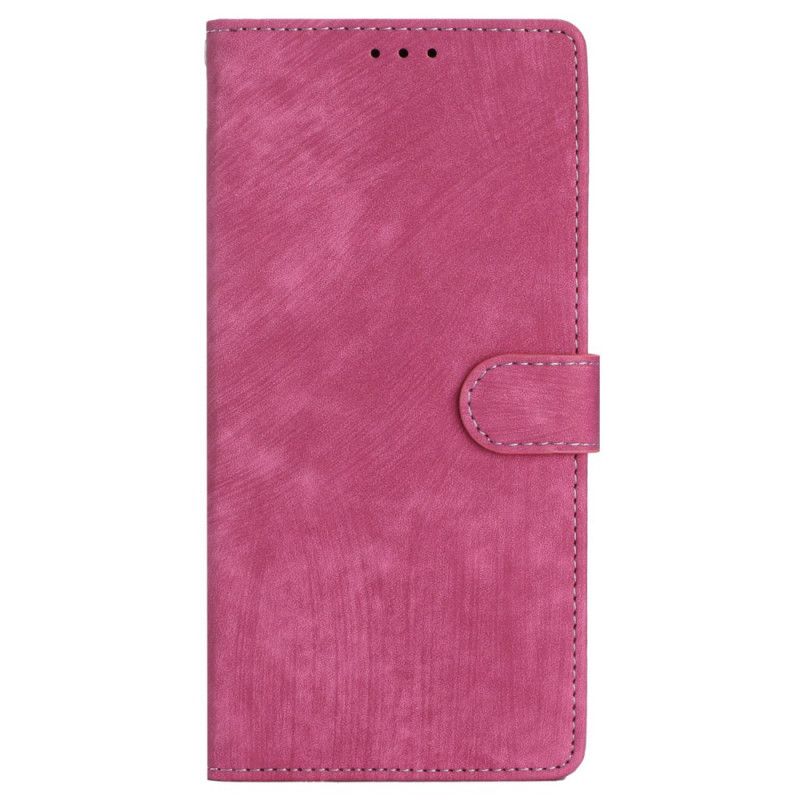 Kožený Kryt iPhone 16 Plus Semišový Efekt S Páskem