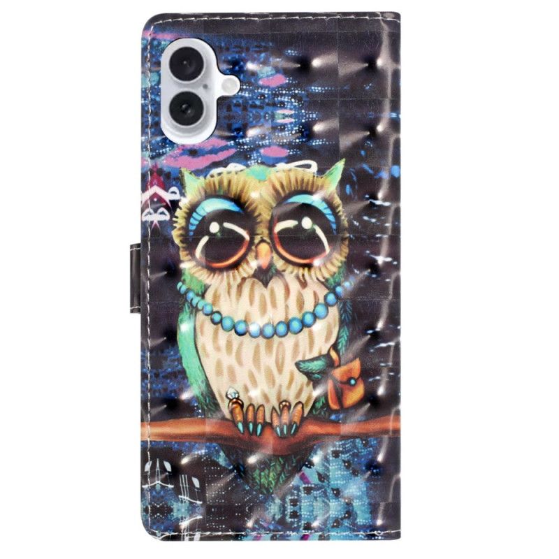 Kožený Kryt iPhone 16 Plus Tanga Sova