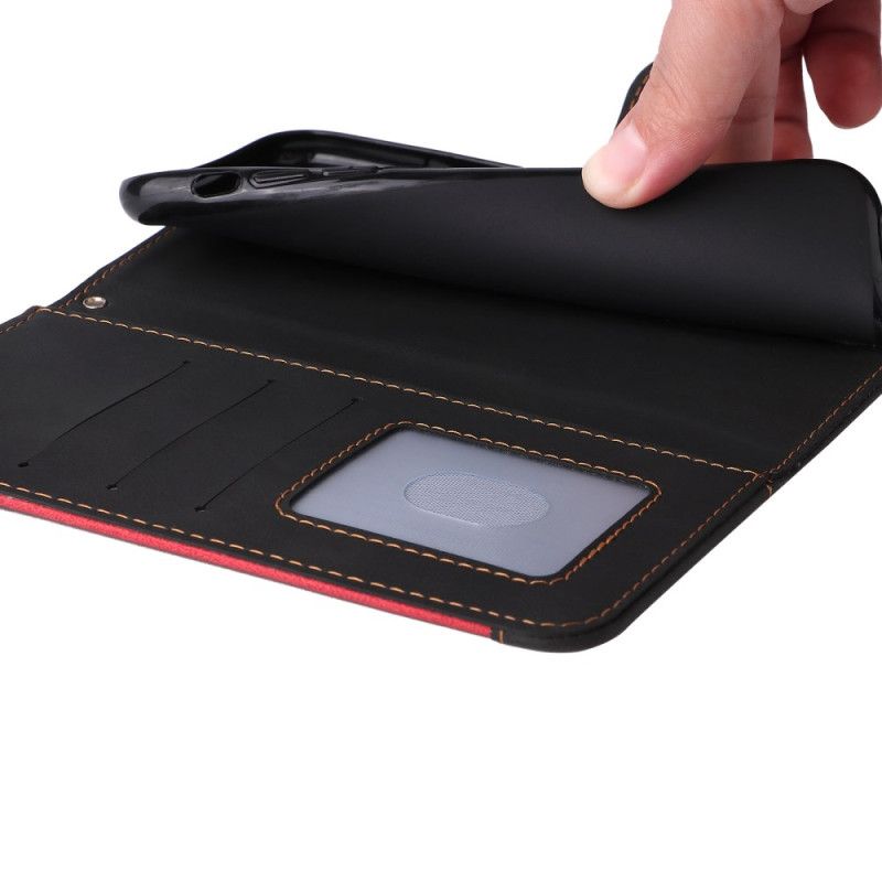 Kožený Kryt iPhone 16 Plus Trikolóra S Páskem