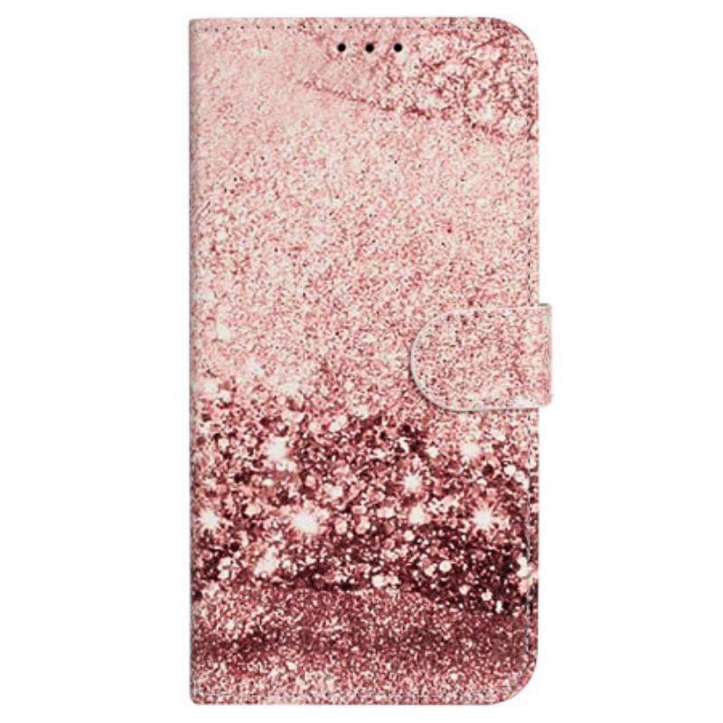 Kožený Kryt iPhone 16 Plus Vzor Z Růžového Mramoru