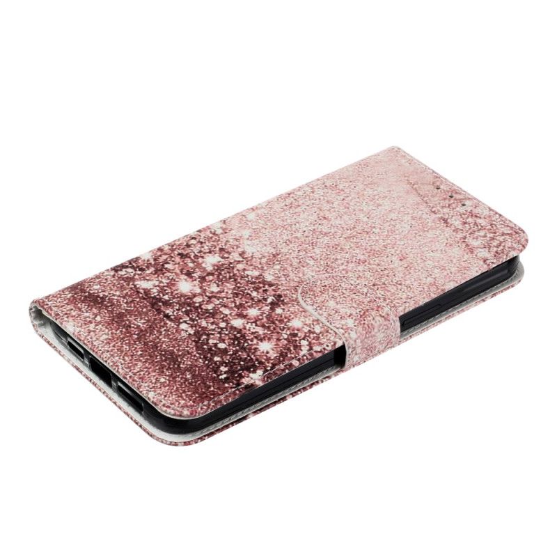 Kožený Kryt iPhone 16 Plus Vzor Z Růžového Mramoru