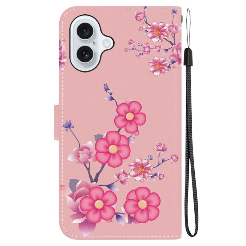 Kožený Kryt iPhone 16 Popruh Sakury