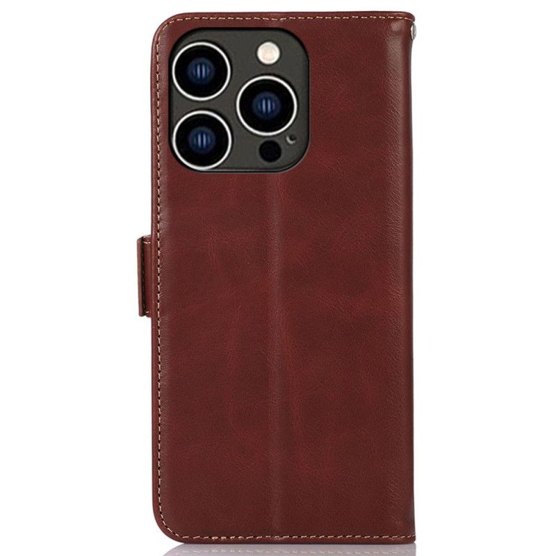 Kožený Kryt iPhone 16 Pro Max Prémiová Ochrana Rfid