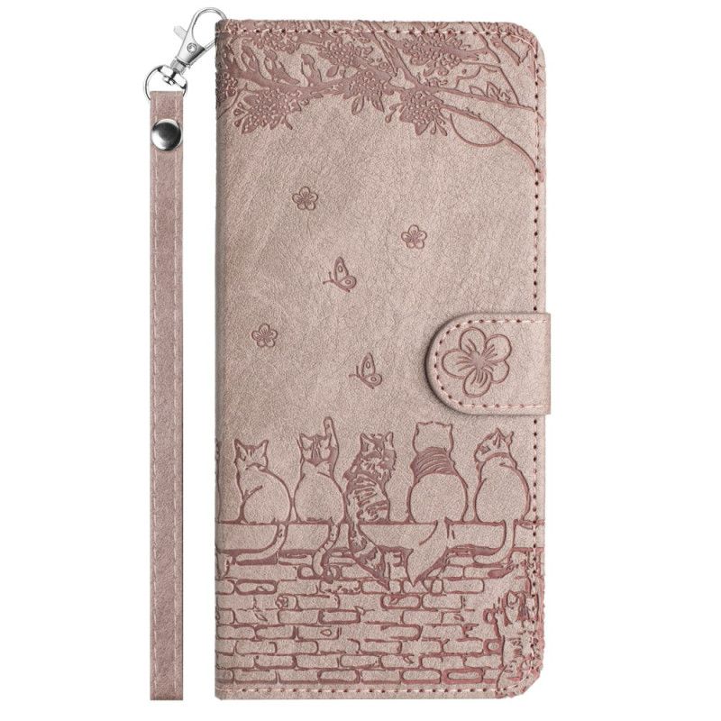 Kožený Kryt iPhone 16 Tanga Cats