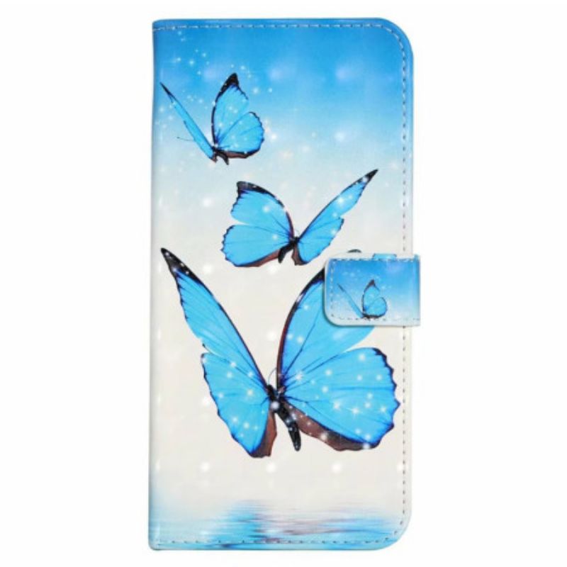 Kožený Kryt iPhone 16 Tři Motýli