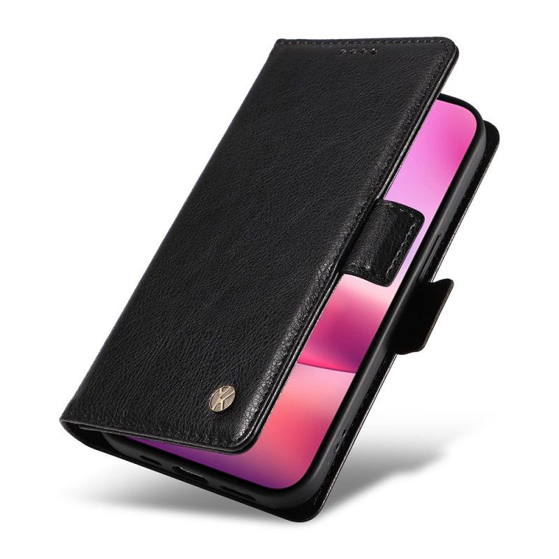 Kožený Kryt iPhone 16 Yikatu Vintage Umělá Kůže