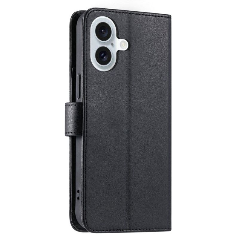 Kožený Kryt iPhone 17 Prémiový Design Se Šňůrkou A Ramenním Popruhem