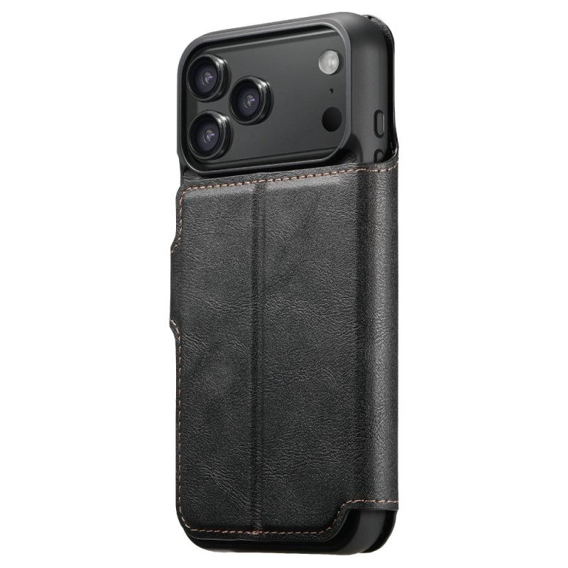 Kožený Kryt iPhone 17 Pro Magnetický S Retro Odnímatelným Pouzdrem