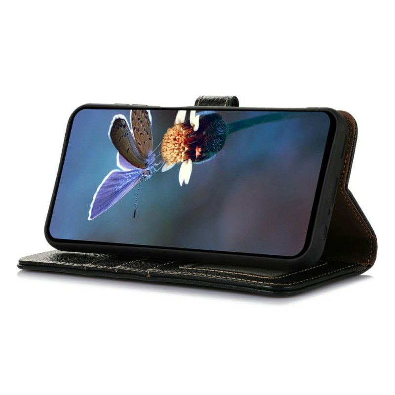 Kožený Kryt iPhone 17 Pro Texturovaná Kůže S Blokováním Rfid