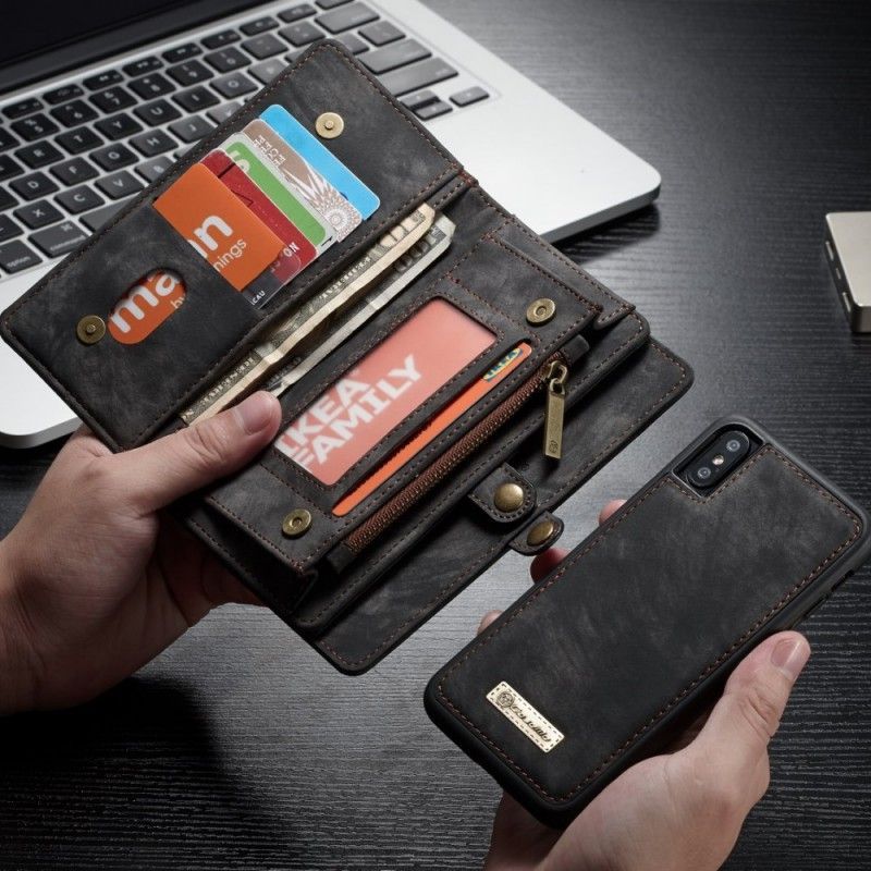 Kožený Kryt Iphone  XS Odnímatelná Krabice