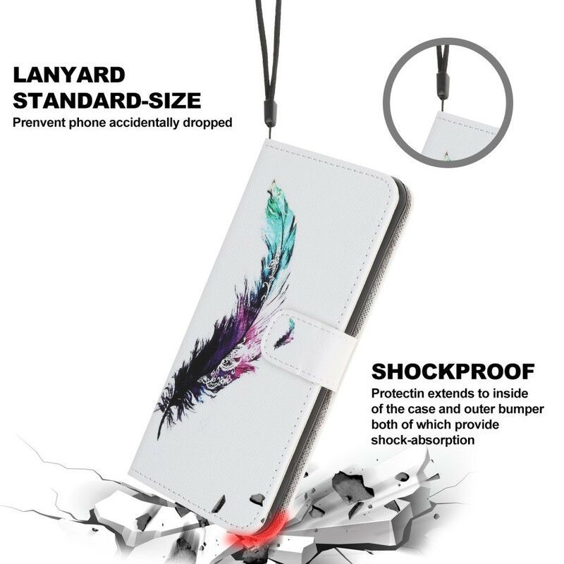 Kožený Kryt Na Iphone 13 Pro Pírko Do Tanga