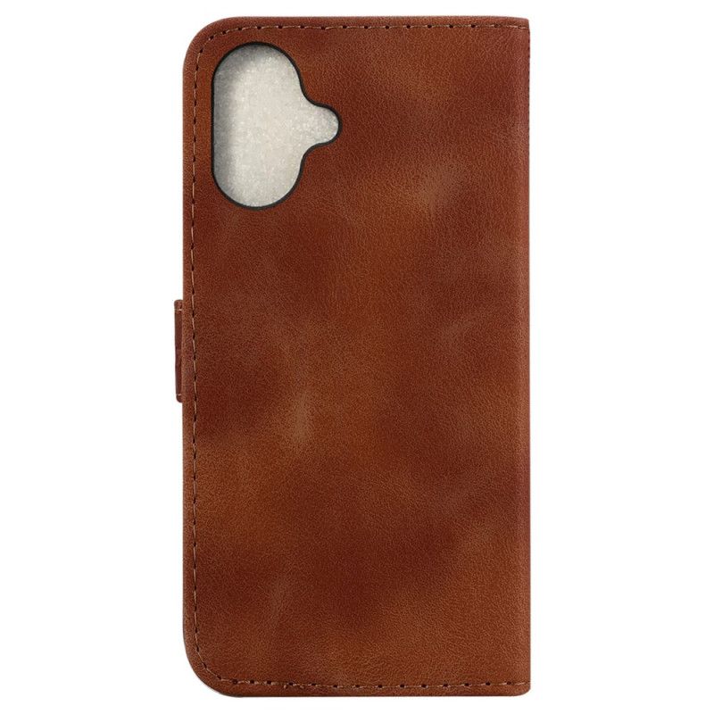 Kožený Kryt Na iPhone 16 Návrh 7