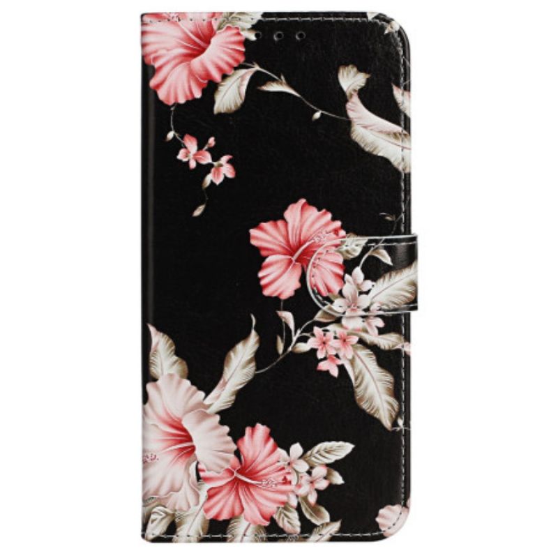 Kožený Kryt Na iPhone 16 Plus Rododendrony