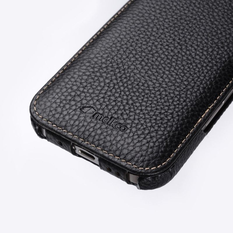 Kožený Kryt Na iPhone 16 Plus Vertikální Klapka Melkco