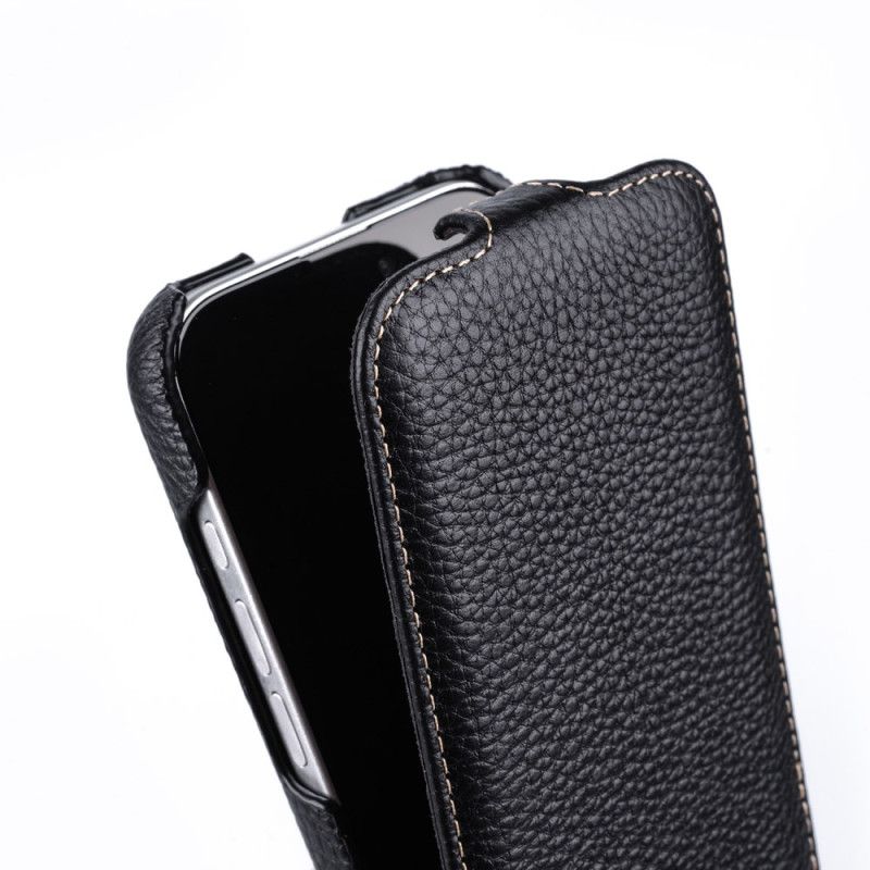 Kožený Kryt Na iPhone 16 Plus Vertikální Klapka Melkco