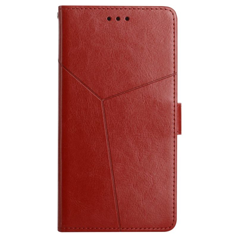 Kožený Kryt Na iPhone 16 Pro Design Popruhu Y
