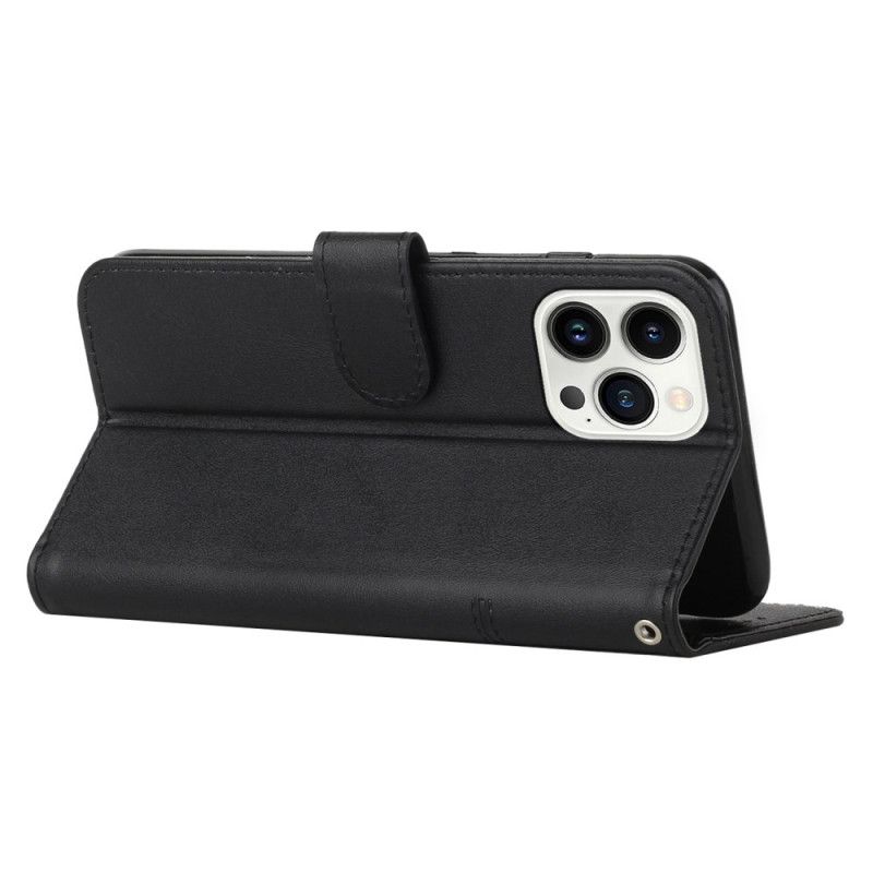 Kožený Kryt Na iPhone 16 Pro Podnikání V Lanière