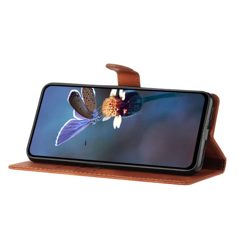 Kožený Kryt Na iPhone 16 Tištěné Květiny S Popruhem