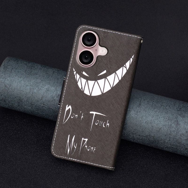 Kožený Kryt Na iPhone 16 Zlý Telefon