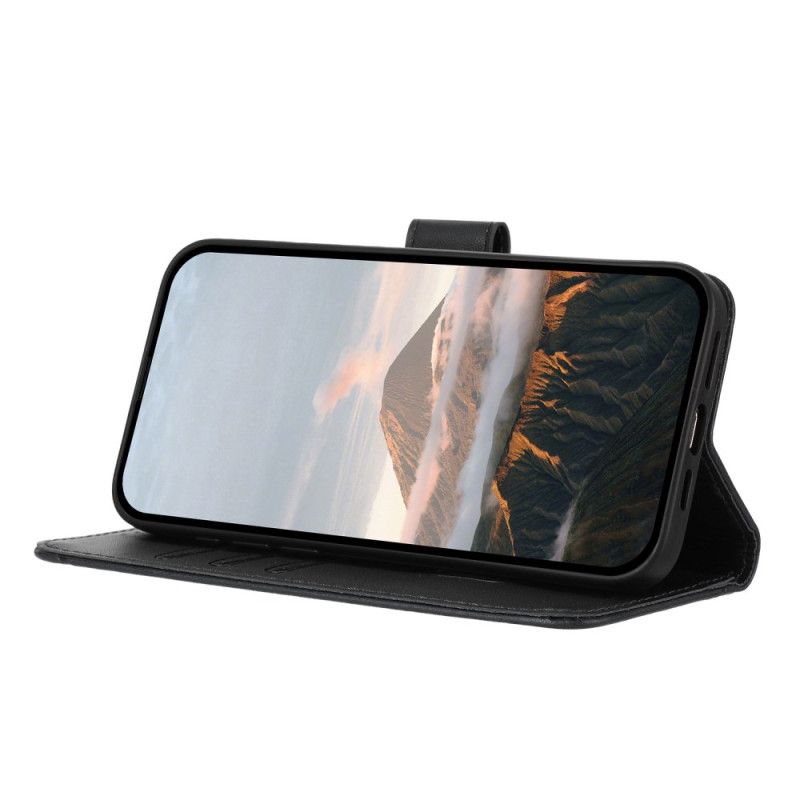 Kožený Kryt Na iPhone 17 Pro Max Trojúhelník Tisk