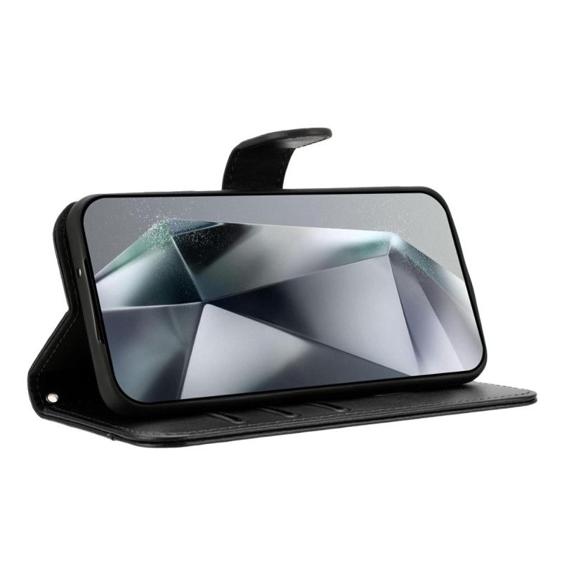 Kožený Kryt Na iPhone 17 Pro S Design Se Šňůrkou