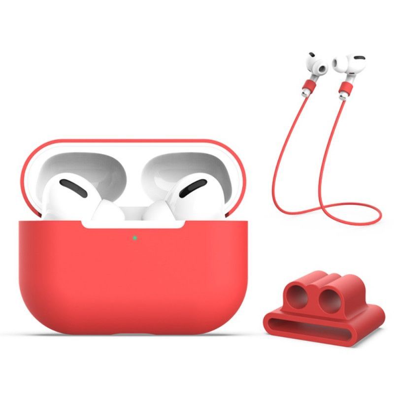 Kryt Airpods Pro Silikon S Kabelem Sluchátek