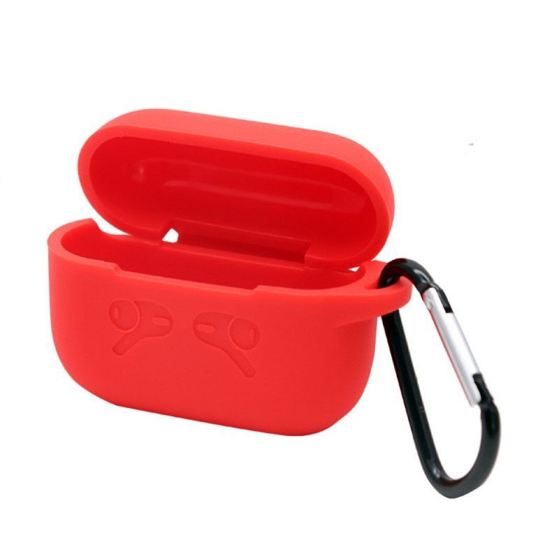 Kryt Airpods Pro Silikonové Čisté Barvy S Karabinkou