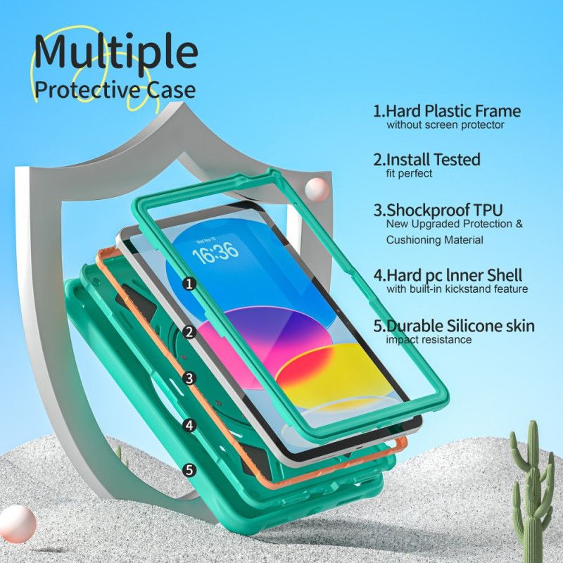 Kryt iPad (2025) Dětský Popruh S Dinosaurem A Oporou